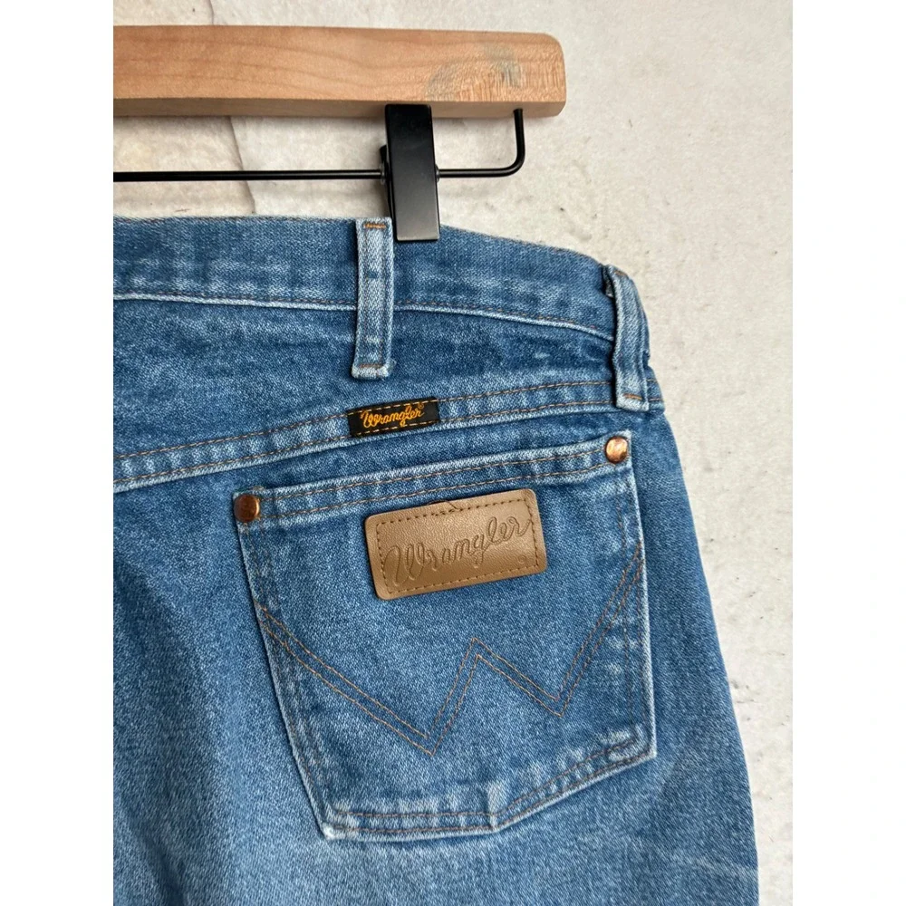 Wrangler Cowboy Cut Mens Straight Leg Jeans Blue Denim 13MWZPW 35x36